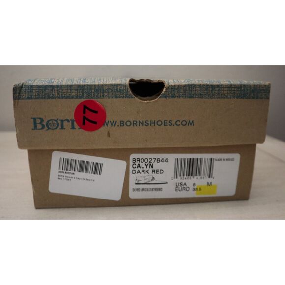 Born BR0027644 Women's Sz 6M Dark Red Distressed Calyn Suede Booties - Picture 15 of 15